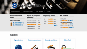 What Spletni-streznik.com website looked like in 2020 (3 years ago)