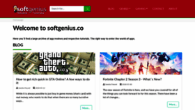 What Softgenius.co website looked like in 2020 (3 years ago)