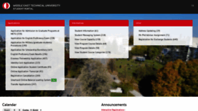 What Student.metu.edu.tr website looked like in 2020 (3 years ago)