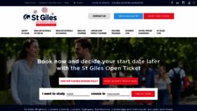 What Stgiles-international.com website looked like in 2020 (3 years ago)