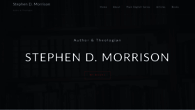 What Sdmorrison.org website looked like in 2020 (3 years ago)