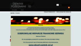 What Swidnik.net.pl website looked like in 2020 (3 years ago)
