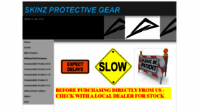 What Skinzprotectivegear.com website looked like in 2020 (3 years ago)