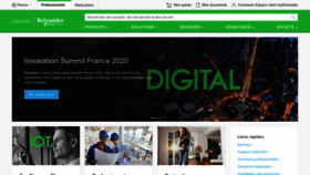 What Schneider-electric.fr website looked like in 2020 (3 years ago)