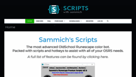 What Sammichscripts.com website looked like in 2020 (3 years ago)