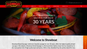 What Showboatbrand.com website looked like in 2020 (3 years ago)