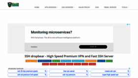 What Sshdropbear.net website looked like in 2020 (4 years ago)