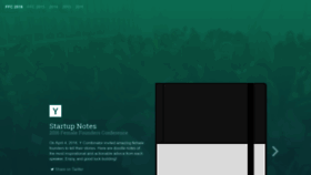 What Startupnotes.org website looked like in 2020 (4 years ago)