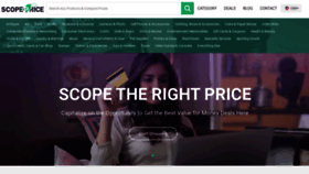 What Scopeprice.com website looked like in 2020 (3 years ago)