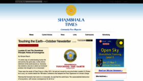 What Shambhalatimes.org website looked like in 2020 (3 years ago)