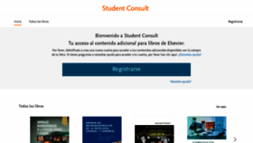 What Studentconsult.es website looked like in 2020 (3 years ago)
