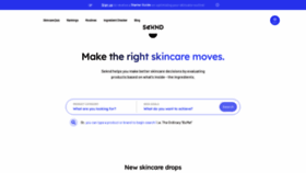 What Seknd.com website looked like in 2020 (3 years ago)