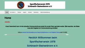 What Sfv-schoenaich-steinenbronn.de website looked like in 2020 (3 years ago)