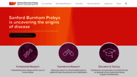 What Sanfordburnham.org website looked like in 2020 (3 years ago)