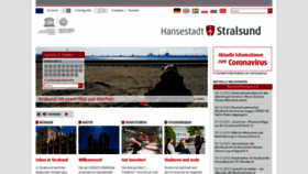 What Stralsund.de website looked like in 2020 (3 years ago)