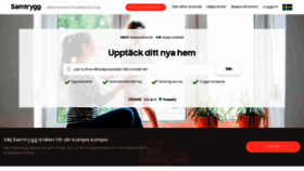 What Samtrygg.se website looked like in 2020 (3 years ago)