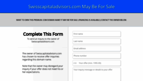 What Swisscapitaladvisors.com website looked like in 2020 (3 years ago)