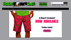 What Shopfortyone.com website looked like in 2020 (3 years ago)