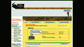 What Stockhomework101.com website looked like in 2020 (3 years ago)