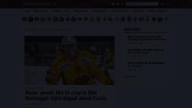 What Swisshockeynews.ch website looked like in 2020 (3 years ago)
