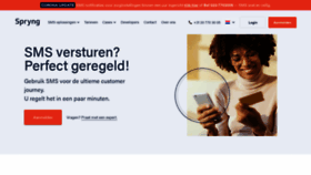 What Spryng.nl website looked like in 2020 (3 years ago)