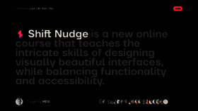 What Shiftnudge.com website looked like in 2020 (3 years ago)