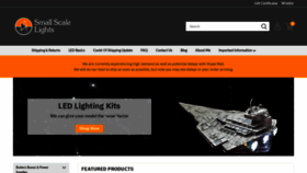 What Smallscalelights.co.uk website looked like in 2020 (3 years ago)