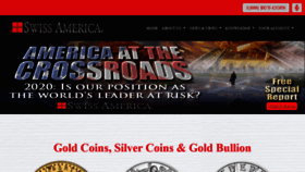 What Swissamerica.com website looked like in 2020 (4 years ago)