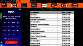 What Shaamtv.com website looked like in 2020 (3 years ago)