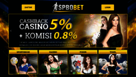 What Spbobet88.com website looked like in 2020 (3 years ago)