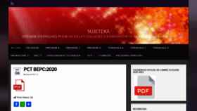 What Sujetexa.com website looked like in 2020 (3 years ago)