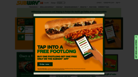 What Subway.ca website looked like in 2020 (3 years ago)