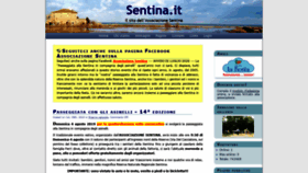 What Sentina.it website looked like in 2020 (3 years ago)