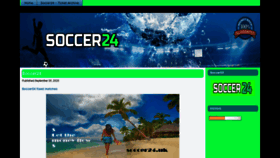 What Soccer24.uk website looked like in 2020 (3 years ago)