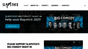 What Slapstick.org.uk website looked like in 2020 (3 years ago)