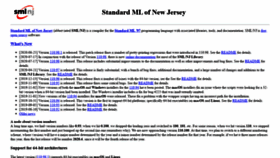 What Smlnj.org website looked like in 2020 (3 years ago)