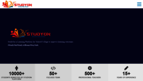 What Studyon.co.in website looked like in 2020 (3 years ago)