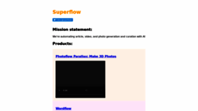 What Sflow.io website looked like in 2020 (3 years ago)