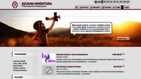 What Szukaminwestora.pl website looked like in 2020 (3 years ago)
