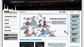 What Sociolingvistika.lt website looked like in 2020 (3 years ago)