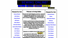 What Sewingonline.co.uk website looked like in 2020 (3 years ago)