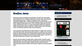 What Snezna-jama.com website looked like in 2020 (3 years ago)