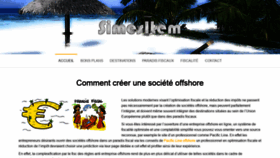 What Simesitem.fr website looked like in 2020 (3 years ago)