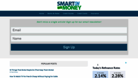 What Smartonmoney.com website looked like in 2020 (3 years ago)