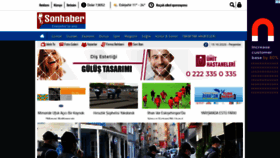 What Sonhaber.com.tr website looked like in 2020 (3 years ago)