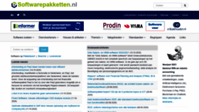 What Softwarepakketten.nl website looked like in 2020 (3 years ago)