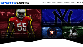 What Sportsrants.com website looked like in 2020 (3 years ago)