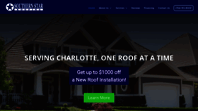 What Southernstarroofing.com website looked like in 2020 (3 years ago)