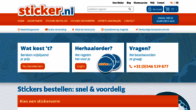 What Sticker.nl website looked like in 2020 (3 years ago)