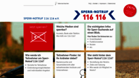 What Sperr-notruf.de website looked like in 2020 (3 years ago)